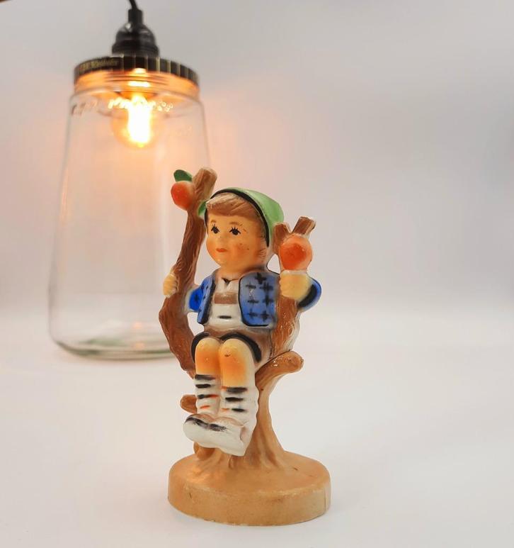 AANBIEDING Glazen hanglamp vintage beeldje | Kesbekelamp, Verzamelen, Retro, Huis en Inrichting, Ophalen of Verzenden