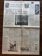 Voetbal krantenartikel Liverpool Ajax 1966 Cruijff Bals, Ophalen of Verzenden, Gebruikt, Ajax