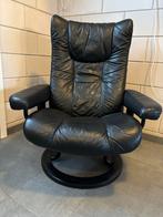 Ekornes stressless Leren Relaxfauteuil, Prima Staat, Ophalen, Gebruikt, Minder dan 75 cm, Leer