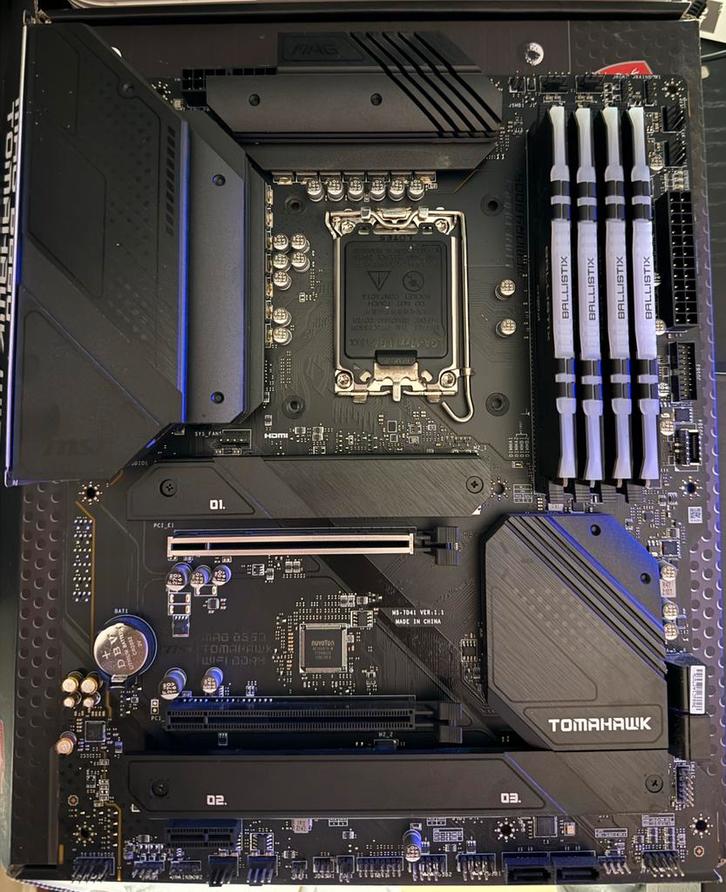 MSI B660 Tomahawk moederbord, Computers en Software, Moederborden, Zo goed als nieuw, Intel, DDR4, Ophalen of Verzenden