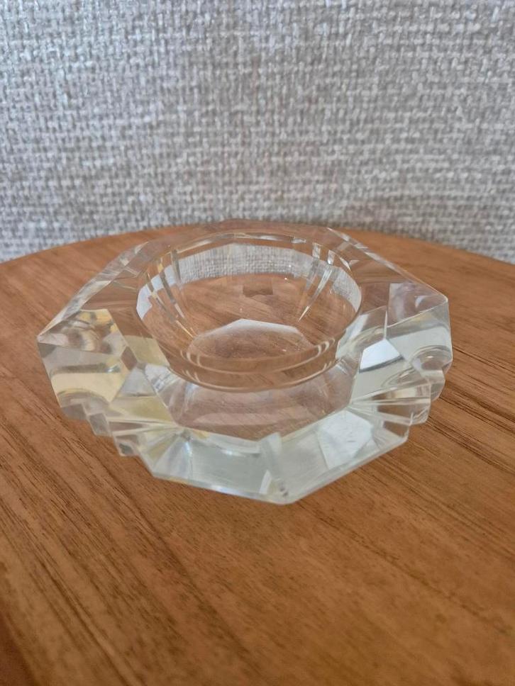 Art deco kristallen asbak Val-Saint-Lambert, Antiek en Kunst, Antiek | Glas en Kristal, Ophalen of Verzenden