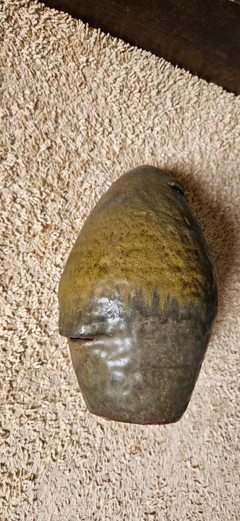 Studio keramiek sculptuur – gesigneerd “E.H.” – organisch, Antiek en Kunst, Antiek | Keramiek en Aardewerk, Ophalen of Verzenden