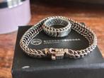 Buddha to Buddha armband Lars 17cm, Sieraden, Tassen en Uiterlijk, Armbanden, Ophalen of Verzenden, Zo goed als nieuw, Zilver