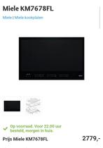Miele inductiekookplaat KM7678FL, Witgoed en Apparatuur, Kookplaten, Ophalen of Verzenden, Zo goed als nieuw, Energieklasse A of zuiniger