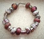 Leren armband met 22 bedels - maat naar wens, Info.adorabeads@gmail.com, Want 18 Hoogvliet, Adorabeads, Verzenden
