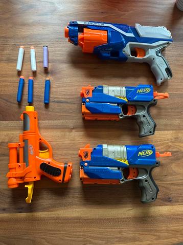 Nerf Pistolen Set - 4 Stuks! beschikbaar voor biedingen