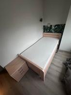 Seniorenbed zgan , elektrisch verstelbaar ,100x200, Huis en Inrichting, Eenpersoons, Verzenden, Beige, Zo goed als nieuw