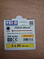 spaanplaat hout schroeven 5x80, Ophalen of Verzenden, Nieuw, 50 tot 100 mm, Schroeven