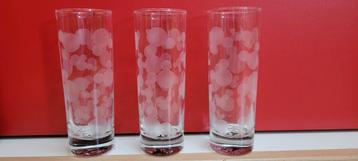 3 Mickey mouse Disney Parijs  longdrinkglas beschikbaar voor biedingen