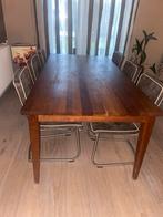 Kersenhouten eettafel, Huis en Inrichting, Tafels | Eettafels, Ophalen, Gebruikt, 50 tot 100 cm, Vijf personen of meer