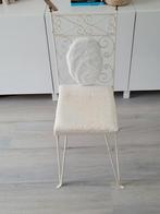 Mooie Frans brocante antieke stoel, Ophalen, Gebruikt, Wit, Antiek brocante