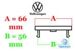 ORIGINELE VW Volkswagen naafkap naafdop set zwart chroom, Verzenden, Gebruikt