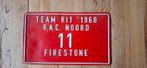 Vintage Rallyschild Team Rit 1968, Ophalen of Verzenden