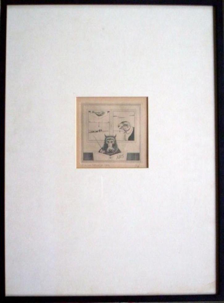 Erno Tromp.1948.Ilpendam., Antiek en Kunst, Kunst | Etsen en Gravures, Ophalen of Verzenden