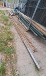 Schuur, 2 uitschuifbare spanten 6,1-7,5m, palen, garagedeur, Tuin en Terras, Tuinhuizen, Ophalen, Gebruikt