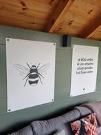 3 Zeildoek Binnen/ buitenposters met zeilringen. 15,- € p/st, 50 tot 75 cm, Nieuw, Ophalen of Verzenden, 50 tot 75 cm