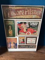Tuborg bier poster, Verzamelen, Biermerken, Ophalen, Reclamebord, Plaat of Schild, Overige merken