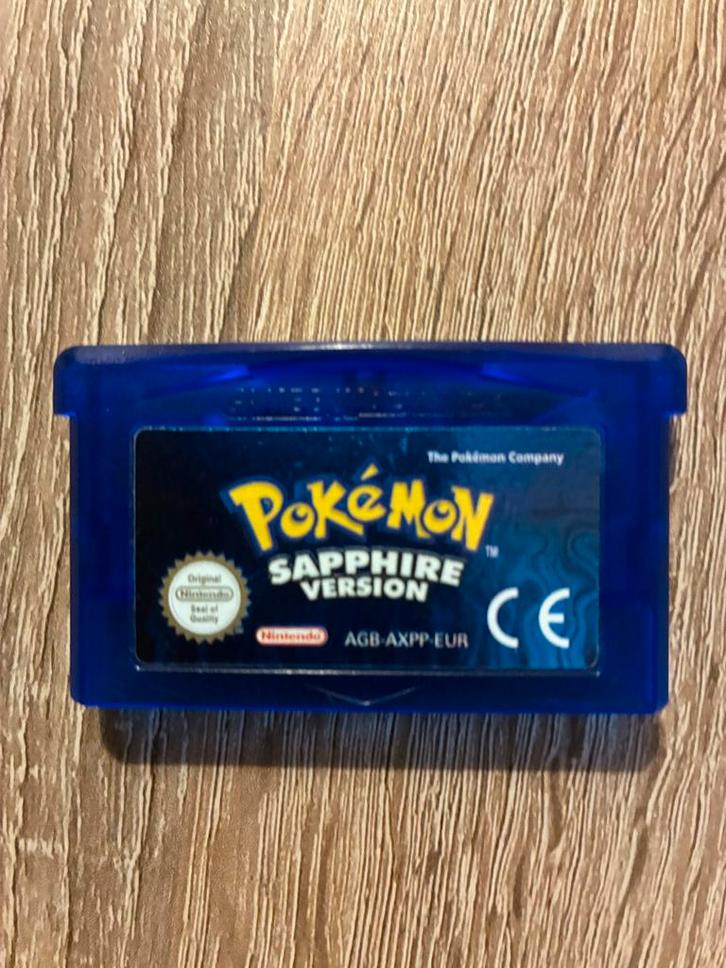 Pokemon Sapphire - Gameboy Advance, Spelcomputers en Games, Games | Nintendo Game Boy, Gebruikt, Role Playing Game (Rpg), 1 speler