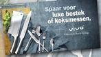 Gezocht: vorken en lepeltjes Vivo Villeroy & Boch bestek AH, Ophalen of Verzenden, Rvs of Chroom