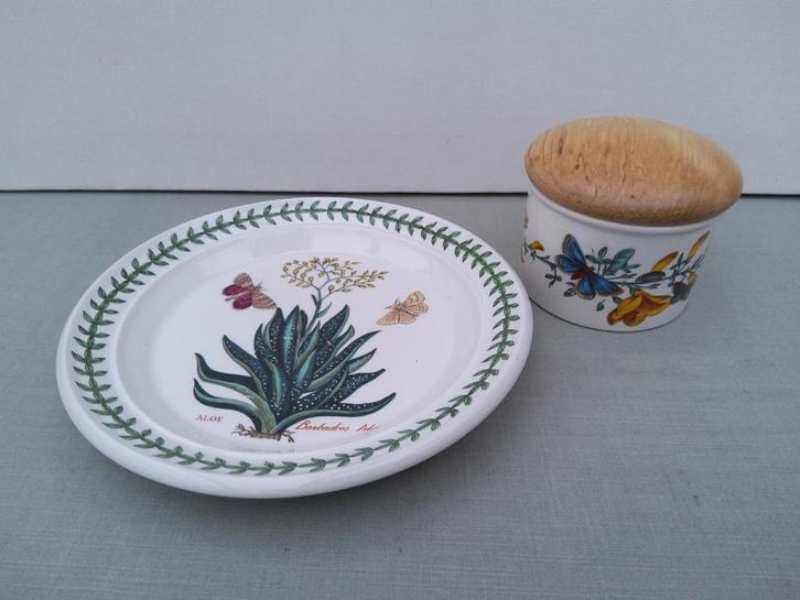 Portmeirion  - The Botanic Garden - Gebaksbordje Voorraadpot, Antiek en Kunst, Antiek | Servies los, Ophalen of Verzenden