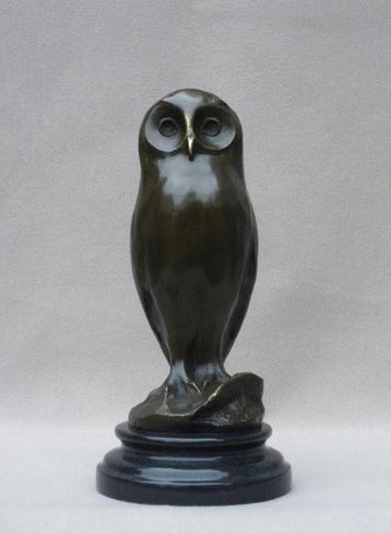 Bronzen Uil Beeld Art Deco Sculptuur moderne kunst  beschikbaar voor biedingen