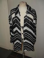 Nieuw! Bandolera zwart - witte transparante blouse maat 44, Zwart, Maat 42/44 (L), Nieuw, Ophalen of Verzenden