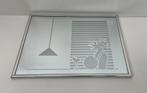Vintage zilveren eighties spiegel martini glas vaas, Huis en Inrichting, Minder dan 100 cm, Rechthoekig, Ophalen of Verzenden