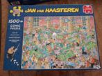 Jan van Haasteren legpuzzel, Krijt op tijd, 1500 stukjes, Ophalen of Verzenden, 500 t/m 1500 stukjes, Gebruikt, Legpuzzel
