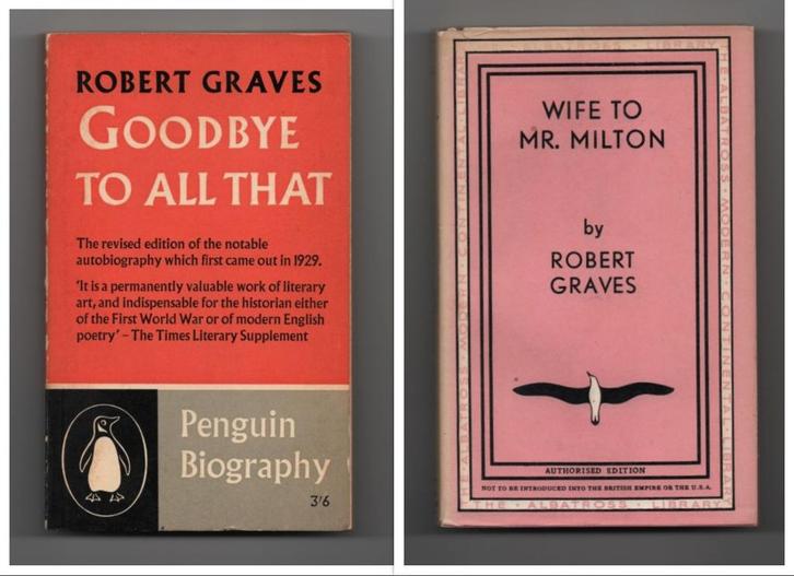 Robert Graves ~ Goodbye to all that + Wife to Mr. Milton, Boeken, Taal | Engels, Gelezen, Fictie, Verzenden