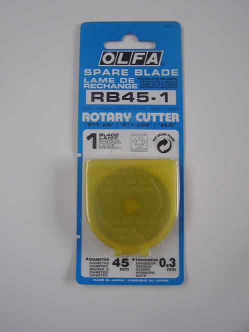 Olfa RB 45-1 spare blades voor RTY-2 en 45C, Hobby en Vrije tijd, Borduren en Borduurmachines, Nieuw, Onderdeel of Toebehoren