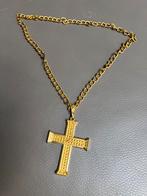 EXTRA GROTE PRIESTER KARDINAAL GOUDEN KRUIS GOUD NIEUW, Sieraden, Tassen en Uiterlijk, Kettingen, Ophalen of Verzenden, Zo goed als nieuw