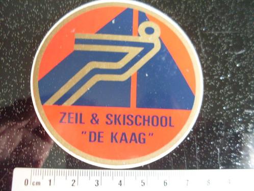 sticker zeilschool skischool de kaag kaageiland kagerplas, Verzamelen, Stickers, Zo goed als nieuw, Bedrijf of Vereniging, Verzenden