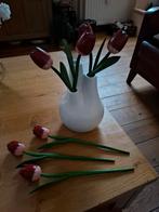 7 Houten Tulpen 36 cm lang zonder vaas p.stuk, Ophalen of Verzenden