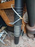Kachelpijp met spiraal, Ophalen of Verzenden, Minder dan 2 meter, 80 mm of meer