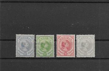 Curaçao 1892. NVPH 19, 20, 21 & 23, Ongebruikt. beschikbaar voor biedingen