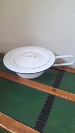 Witte emaille steek po, Antiek en Kunst, Antiek | Emaille, Ophalen of Verzenden