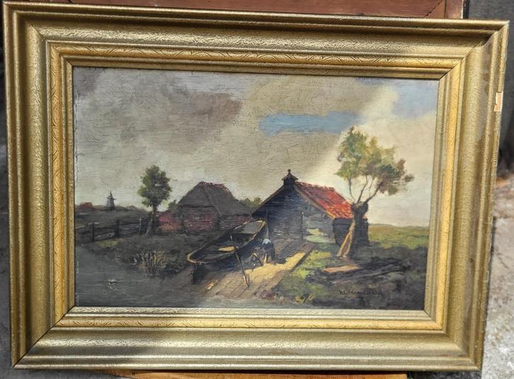 schilderij.. Hendrik Cornelis Kranenburg Amsterdam 1917–1997, Antiek en Kunst, Kunst | Schilderijen | Klassiek, Ophalen of Verzenden