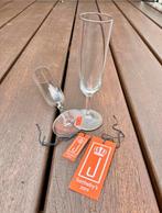 2 Koninklijke champagne glazen – collectie Koningin Juliana, Antiek en Kunst, Ophalen of Verzenden