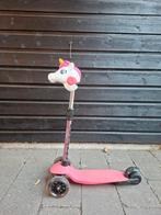 Leuke roze kinderstep met unicorn, Ophalen, Gebruikt, Gewone step