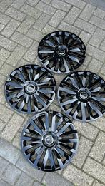 set zwarte fiat 500 wieldoppen 4 stuks 14 inch nieuw, Ophalen of Verzenden, Nieuw