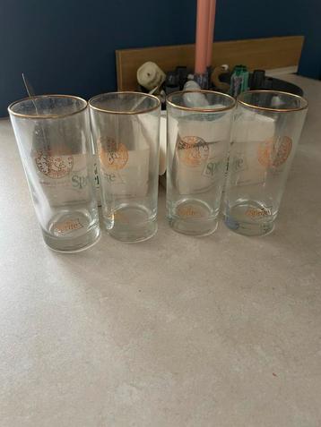 Vintage Sprite Glazen 'Gouden Munt Serie' beschikbaar voor biedingen