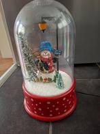 Leuke kerst stulp met geluid en sneeuw., Ophalen of Verzenden, Gebruikt