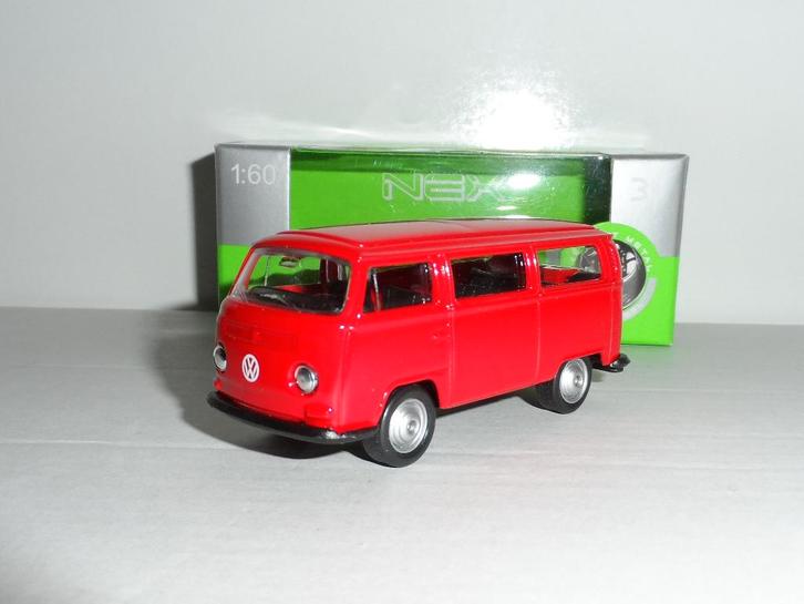 Welly - 1972 Volkswagen T2 Bus - 1:60, Hobby en Vrije tijd, Modelauto's | Overige schalen, Nieuw, Auto, Ophalen of Verzenden