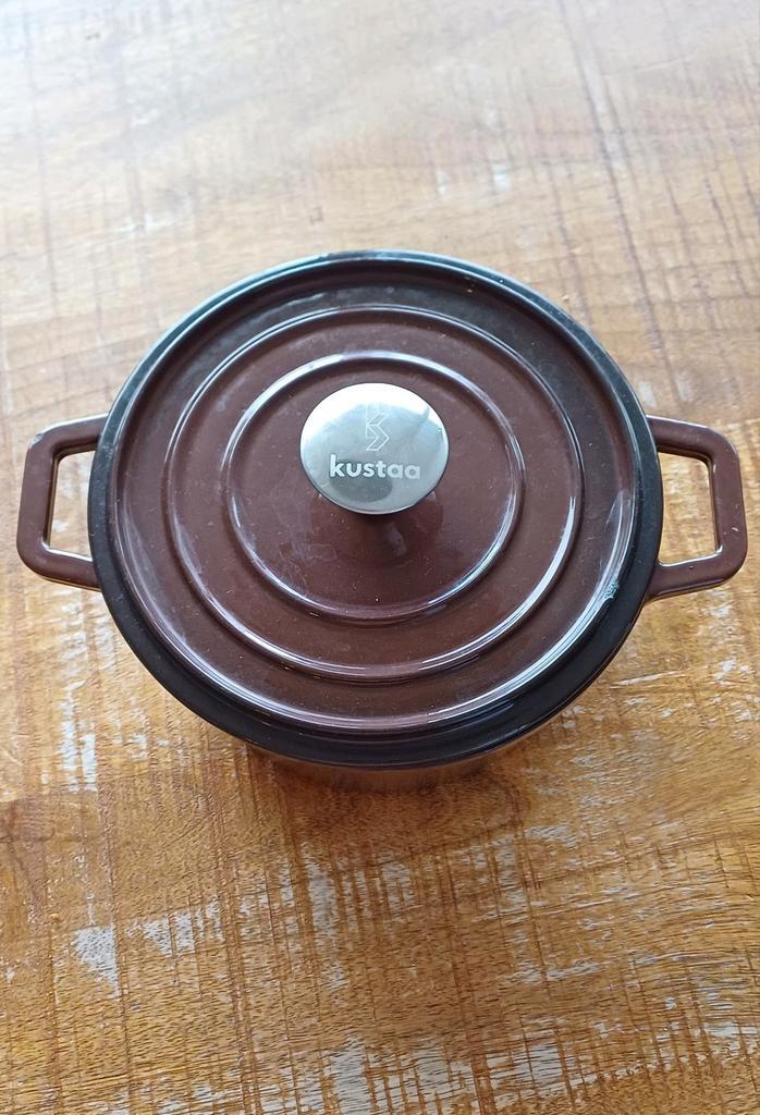 Kustaa gietijzeren braadpan, Huis en Inrichting, Keuken | Potten en Pannen, Zo goed als nieuw, Koekenpan of Braadpan, Gietijzer