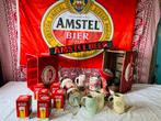 Amstel Bier Lamp, Krat, Glazen, Bier Pullen en tap knop, Ophalen, Gebruikt, Reclamebord, Plaat of Schild, Amstel