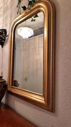 Mooie goudkleurige spiegel te koop, Antiek en Kunst, Antiek | Spiegels, Minder dan 100 cm, Ophalen of Verzenden