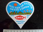 sticker arca logo hou van de natuur ga uit vissen, Verzenden, Zo goed als nieuw, Merk
