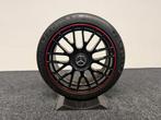 Mercedes AMG Look C-klasse breedset 245/40R18 TPMS, Ophalen, 18 inch, Banden en Velgen, Personenwagen