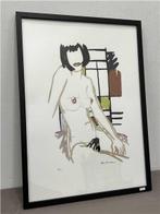 Tom Wesselman - Monica Sitting with Mondrian, Ophalen of Verzenden