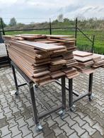 Massief grenen vloer +/-40m2, Doe-het-zelf en Verbouw, Vloerdelen en Plavuizen, Ophalen, Gebruikt, 50 tot 150 cm, Vloerdelen of -planken